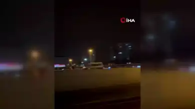 Ankara Sincan'da Kaza Sonrası Araç Yanmış!