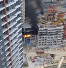 Ankara'da İnşaat Halindeki Binede Yangın!