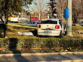 Çankaya'da Kazada Sürücü Hayatını Kaybetti