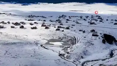 Benli Yaylası'nın Masalsı Kış Görüntüleri