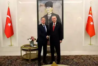 Erdoğan, Blinken'i Ankara'da Kabul Etti