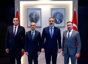 Fidan, Irak Türkmen Cephesi Başkanı'nı Kabul Etti