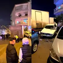 Mamak'ta Fren Patlaması: Kamyon 2 Araca Çarptı