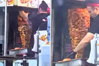 Ankara'da Döner Skandalı: Pişmiş Et Üzerine Çiğ Et!
