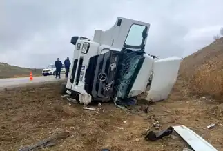 Haymana'da Tır Kazası: 1 Ölü, 1 Yaralı
