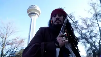Ankara'da Jack Sparrow Sokağa Çıktı!