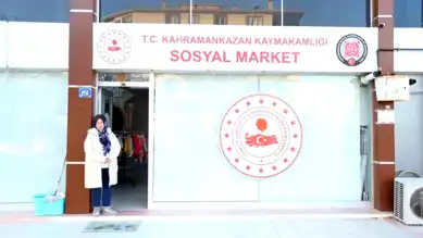 Kahramankazan'da İhtiyaç Sahiplerine AVM Standardında Sosyal Market!