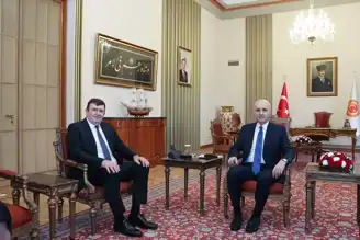 TBMM Başkanı, Balkan Ülkesi Büyükelçisini Kabul Etti