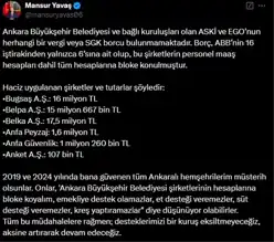 Yavaş'tan Ankara Belediyesi Borç Açıklaması