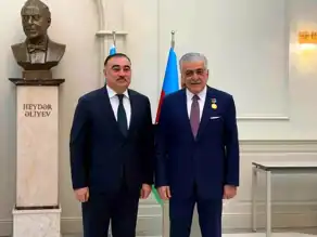Şamil Ayrım'a Haydar Aliyev Madalyası