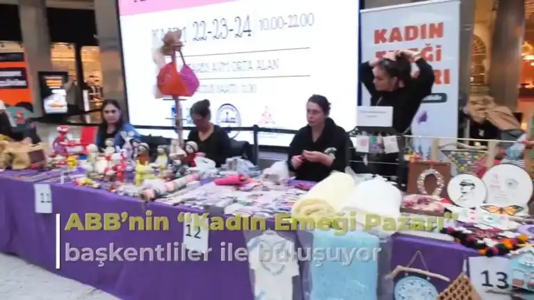 Ankara'da Kadın Emeği Pazarı Açıldı