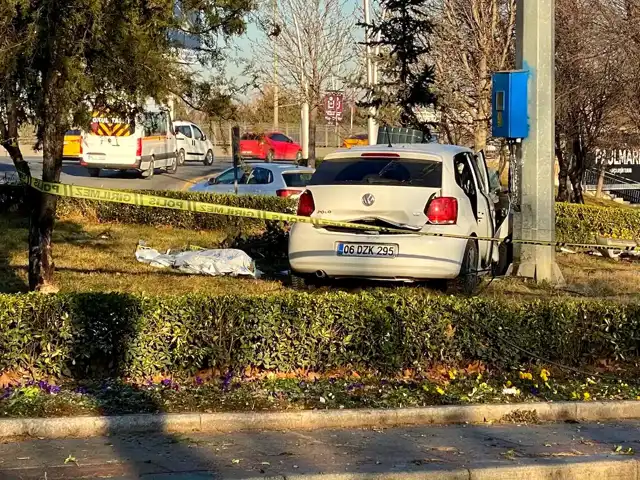Çankaya'da Kazada Sürücü Hayatını Kaybetti