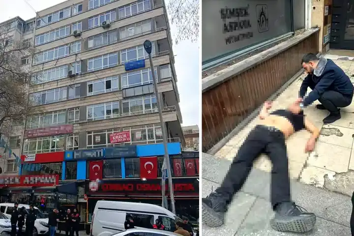 Arkadaşı Bıçaklandı, Saldırgan 4. Kattan Atladı