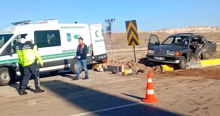 Ayaş'ta Trafik Kazası: 1 Ölü