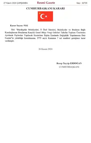 Belediyelerin Borçları Bütçelerinden Kesilecek